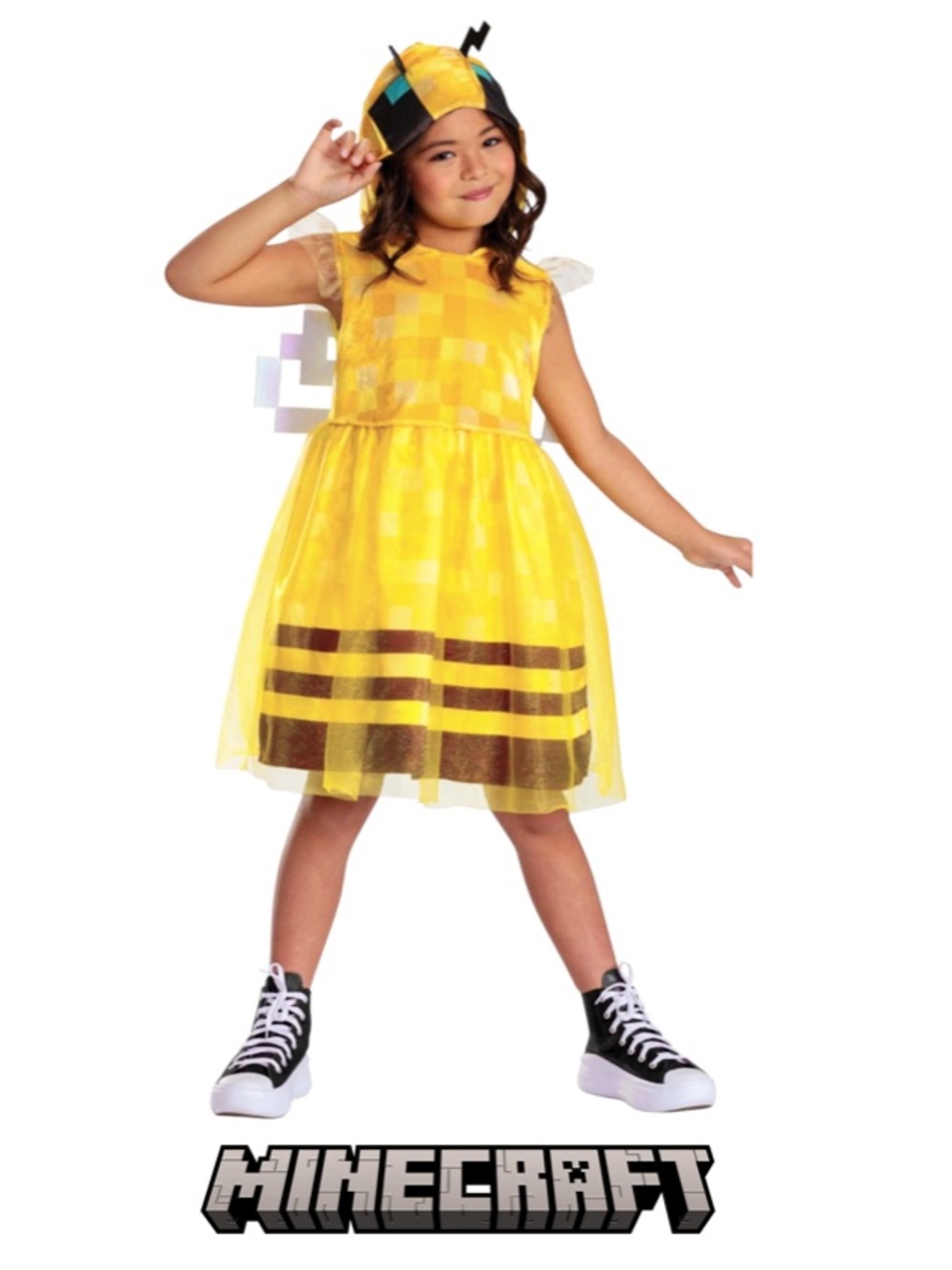 DISGUISE Minecraft Bee Dress Halloween Costume Girl’s Size 10-12